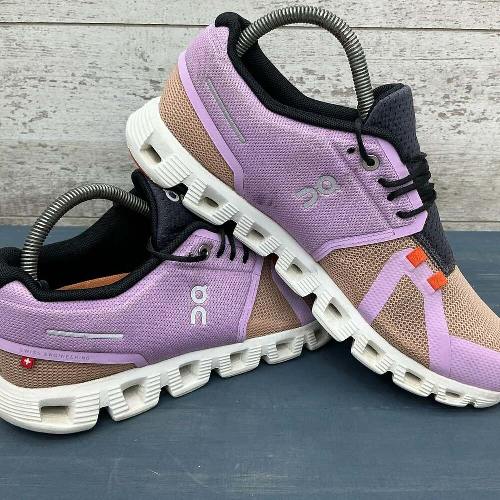 On Running Cloud 5 Push Women's Sneakers Purple Peach Size US W10 69.98552